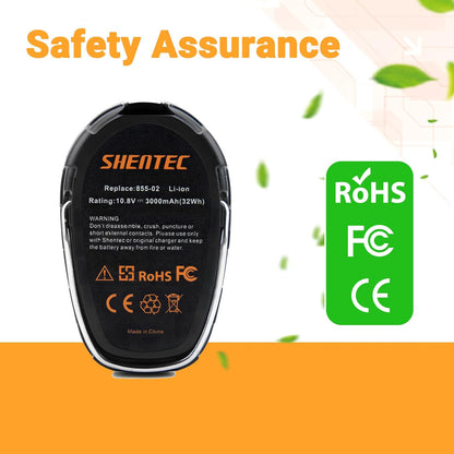 SHENTEC 10.8V 3.0Ah Battery Compatible with Dremel 855-02 855-01